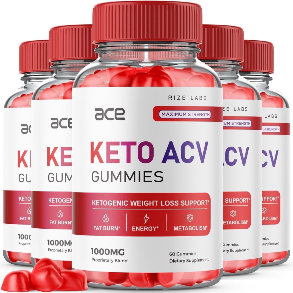 rize labs - Ace Keto ACV Gummies for Advanced Weight Loss met Apple Cider Vinegar Supplement buik vet extra sterkte Gummy (300 Gummies)