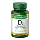 Nature's Bounty Vitamine D3 1000 IE Softgels, Immune Support, bevordert gezonde botten, 1 Softgel per dag, Glutenvrij, 350 Tellen