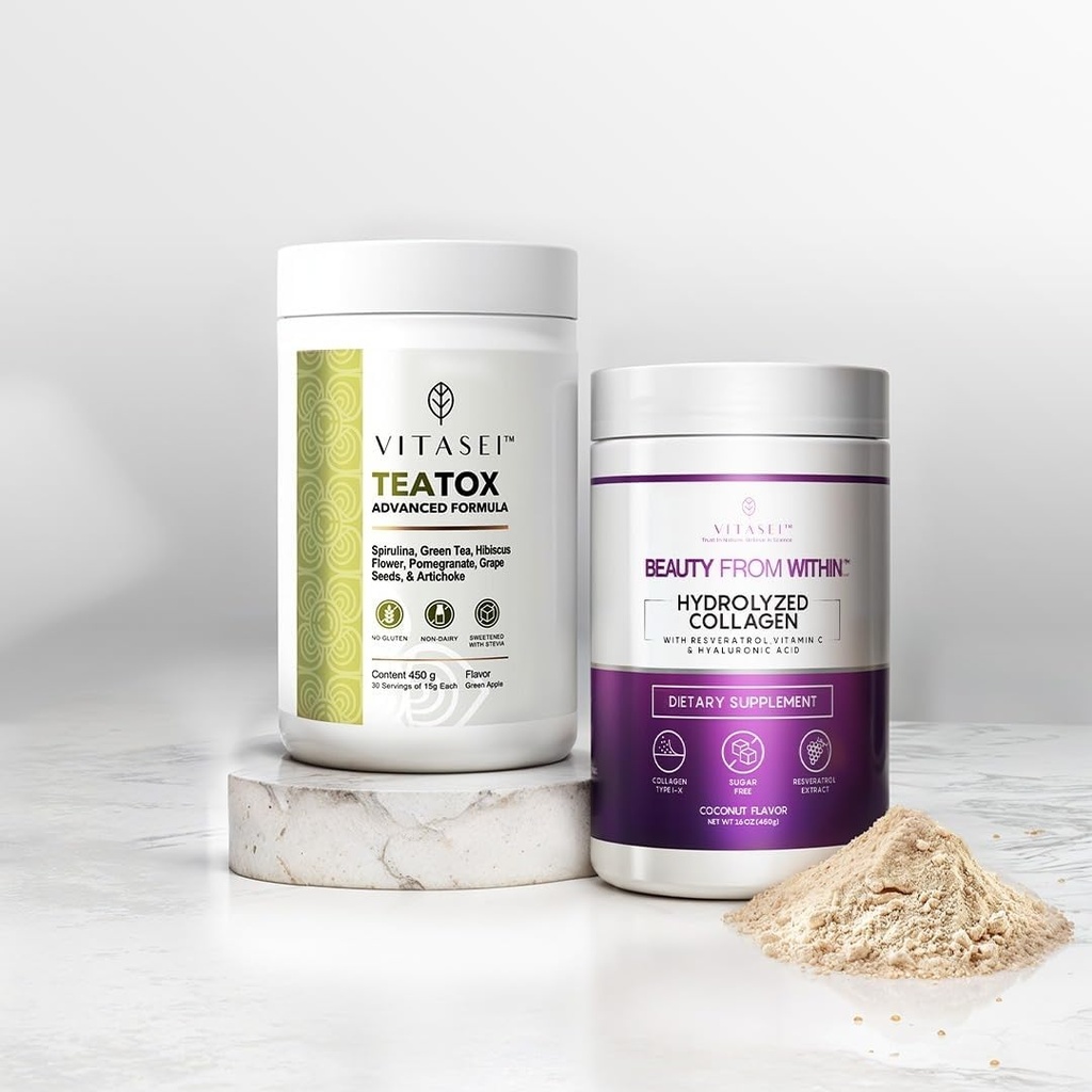 VITASEI Coconut Collageen & Teatox Detox Bundle 