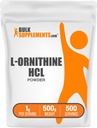 BulkSupplements.com L-Ornithine HCl Powder - Ornithine Supplement, Aminozuren Supplement - Glutenvrij, 1g per portie, 500g (1.1 lbs) (verpakking van 1)