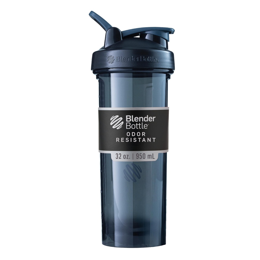 BlenderButtle Shaker Bottle Pro Series Perfect voor eiwitshakes en pre-workout, 32-ounce, zwart