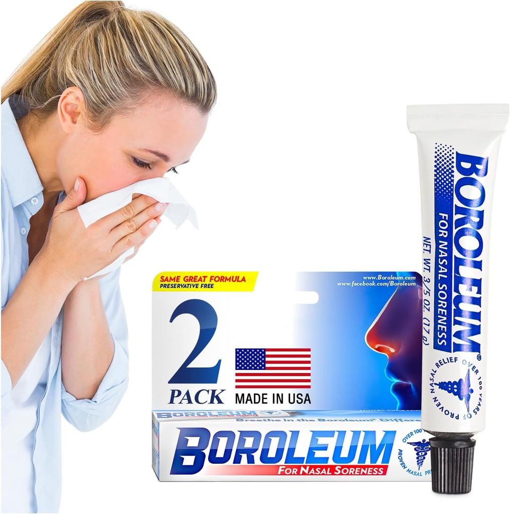 Boroleum (2-pack voor neuspijn, 17 Gram, 3/5 Ounce Tube
