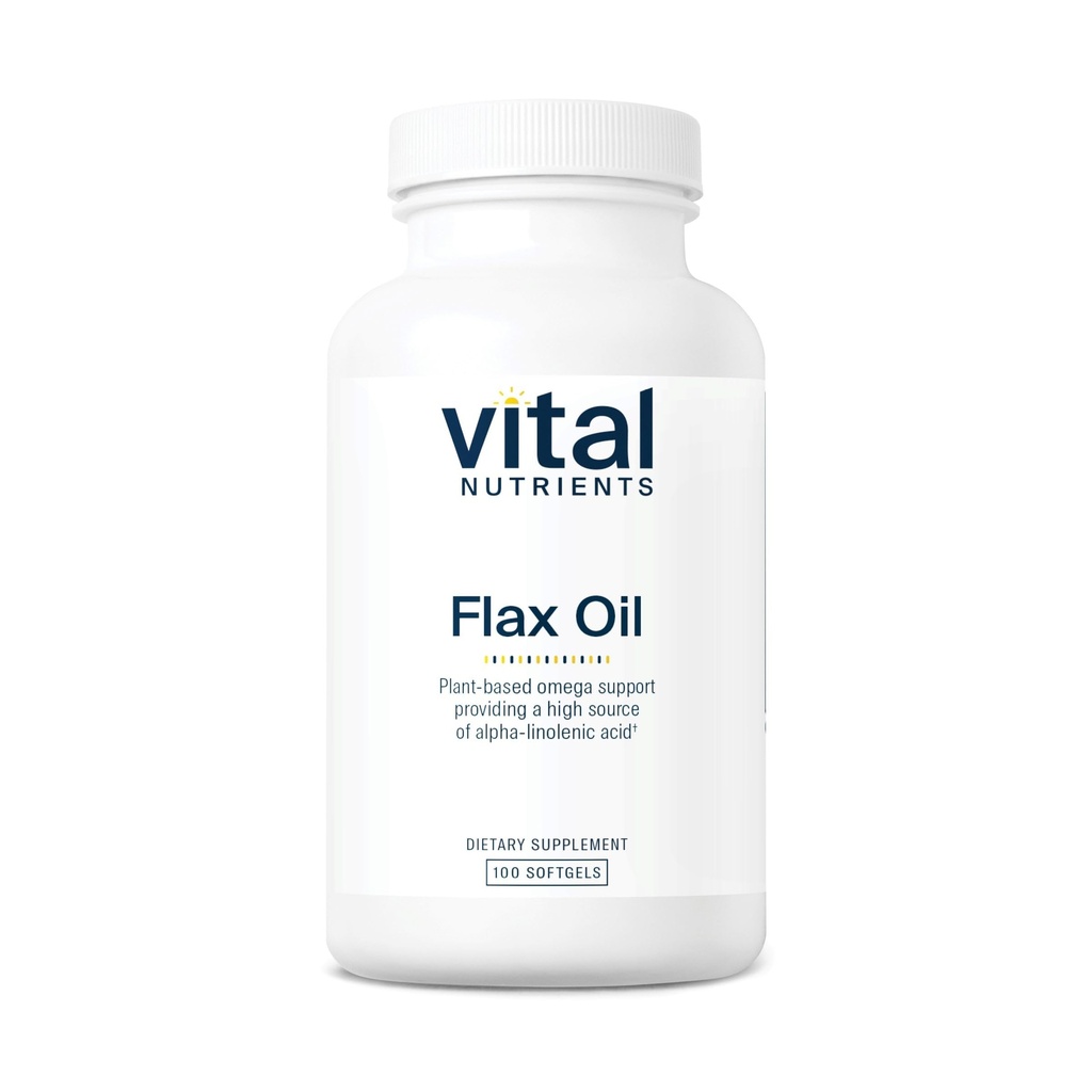Vitale voedingsstoffen Vlaszaadolie 3000mg Koud geperste Vlasolie met hoge concentratie van ALA voor de gezondheid van het hart* 
