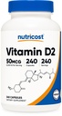 Nutricost Vitamine D2 Supplement (2000 IE) 240 Capsules - Vegan, Non-GMO, Glutenvrij, derde partij getest