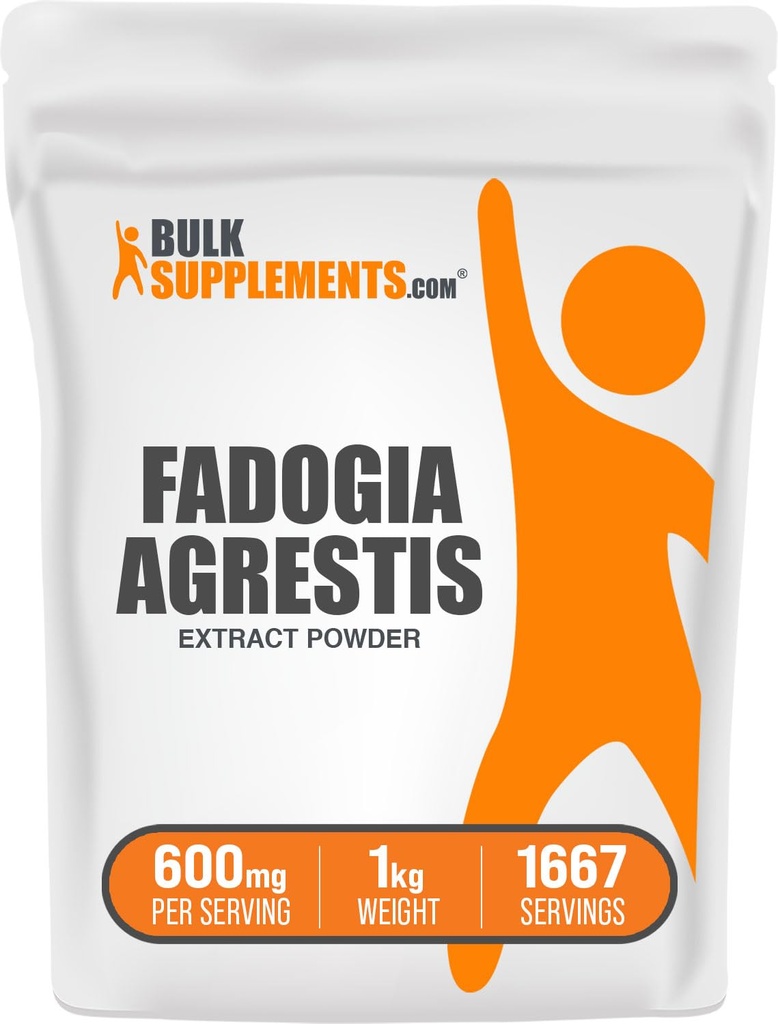 BulkSupplements.com Fadogia Agrestis Extract Powder - Fadogia Agrestis Supplement, Fadogia Agrestis 600mg - for Energy Boost, Gluten Free, 600mg per Serving, 1kg (2,2 lbs) (Pack of 1)
