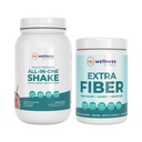 Reignite Wellness door JJ Virgin Chocolate Paleo All-in-One Shake en Extra Fiber Powder Supplement