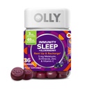OLLY Slaapimmuniteit Melatonine Gummy, Vitamine C, Zink, Echinacea, 3mg Melatonine, Immune en Slaap Ondersteuning, Berry - 36