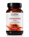 Zatik Naturals - Astaxanthine 12mg met Biologische Zwarte Zaad, Antioxidant, 90 Vegan Softgels