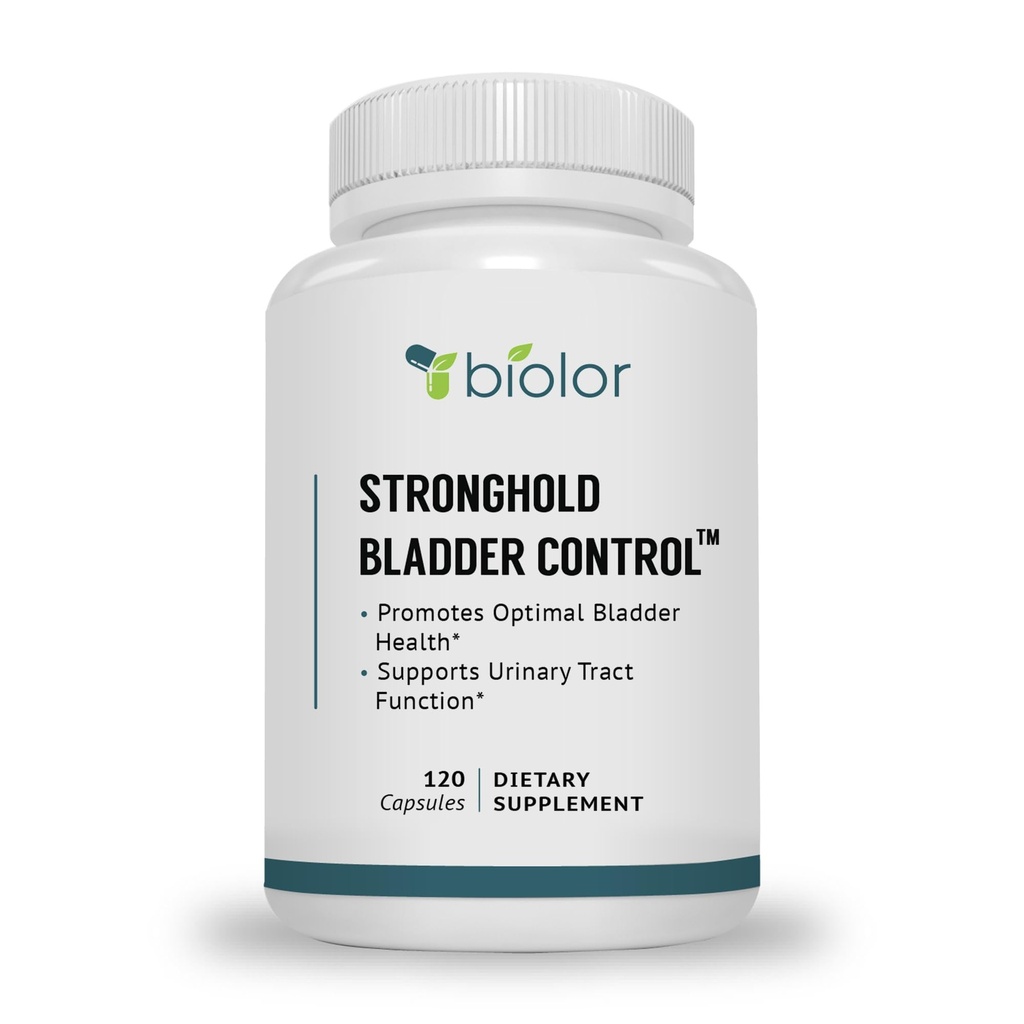 Stronghold Bladder Control voor mannen en vrouwen -Ondersteunt gezonde urinestroom (Al binnen normale afstanden) - 120 capsules