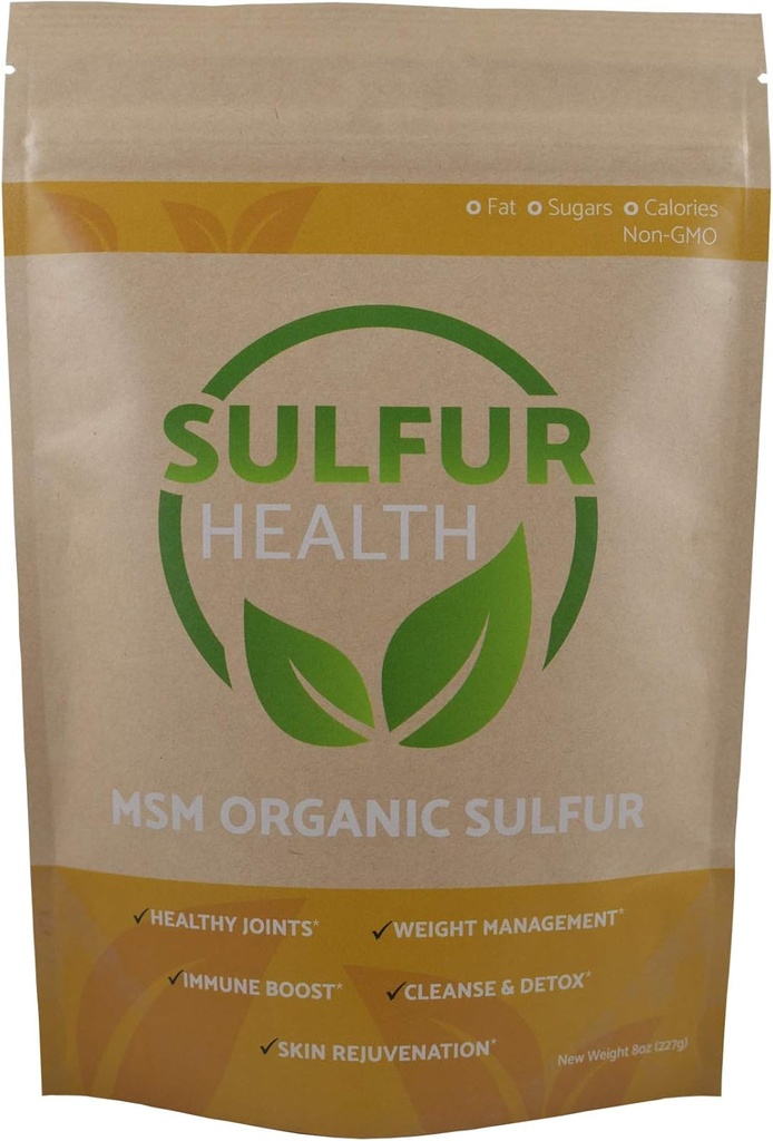 MSM Organic Sulfur - 99,9% Pure MSM Supplement - Lab-Tested & Certified (5 Pond)