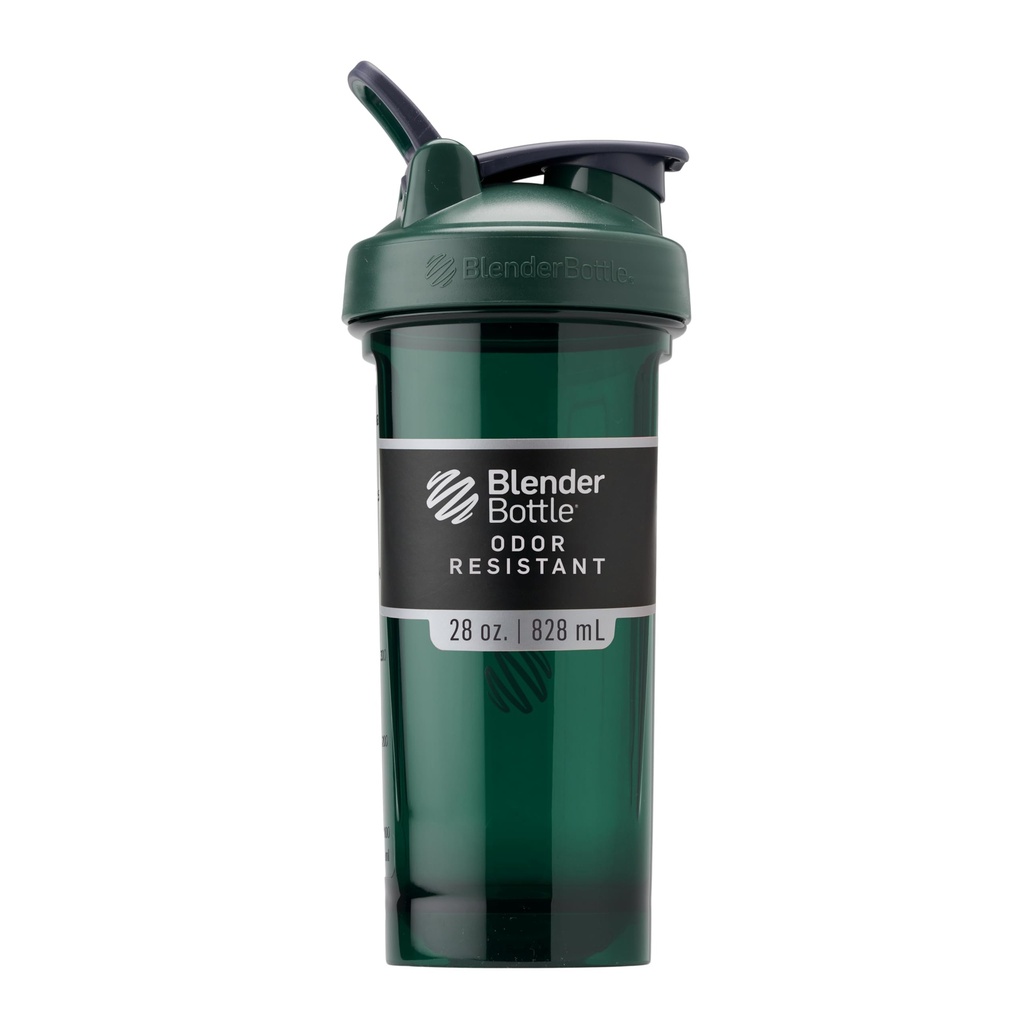 BlenderButtle Shaker Bottle Pro Series Perfect voor eiwitshakes en pre-workout, 28-once, Full-Color Green