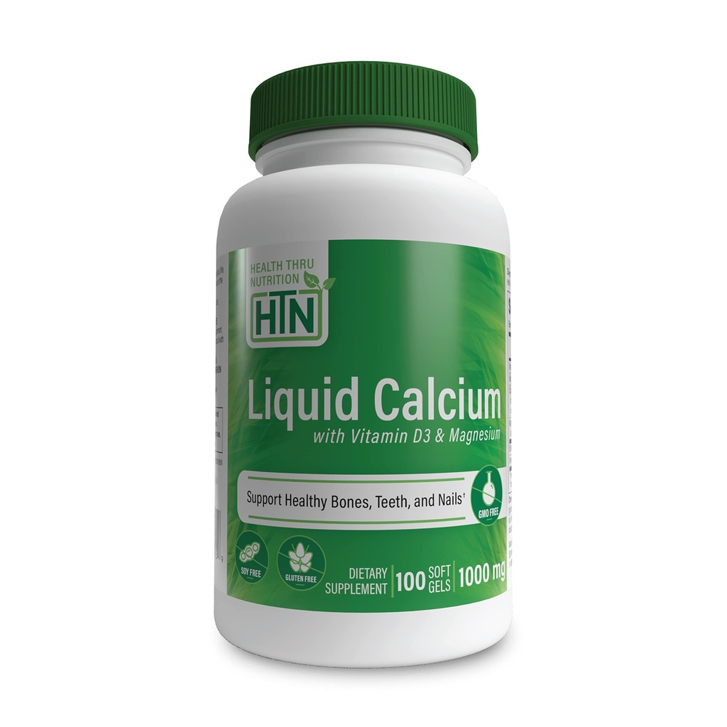 Health Thru Nutrition Liquid Calcium 1000mg, Magnesium 400mg, Vitamine D3 1000iu en Boron 