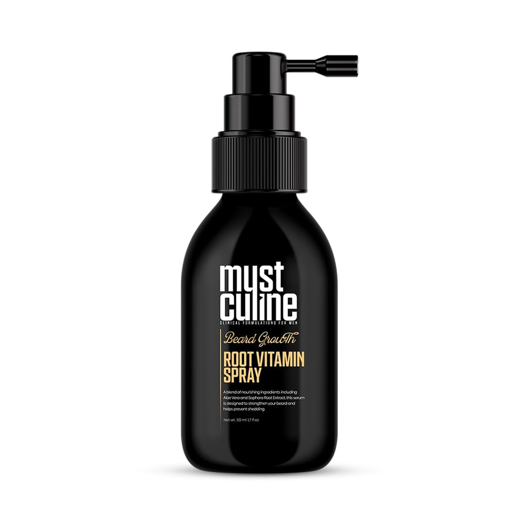 Baard wortel vitamine spray, 1,7 Fl Oz, ongeparfumeerd, ondersteunt groei en versterking, Fuller, Thicker, Busy Beards, Volwassenen, Heren producten