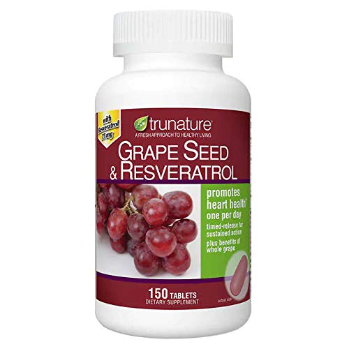 Trunature Grape Seed & Resveratrol 150 Softgels, Fles