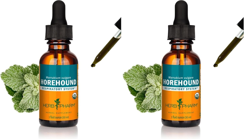 Herb Pharm Horehound Liquid Extract voor de ondersteuning van het ademhalingssysteem - 1 Ounce (verpakking van 2)