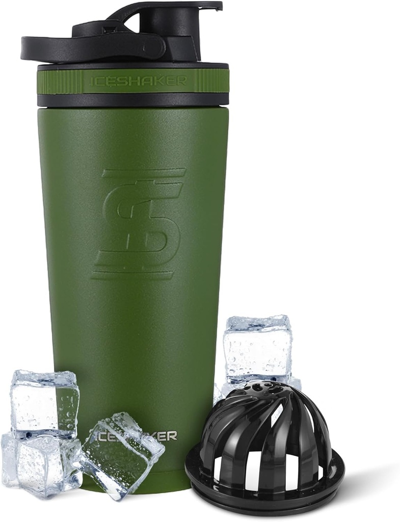 Ice Shaker geïsoleerd roestvrij staal Shaker Bottle 