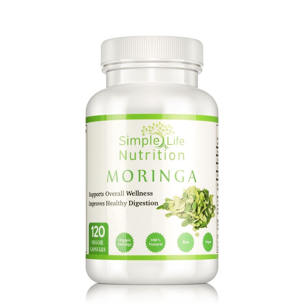 Biologische Moringa Poeder Capsules - Vegan Non GMO Oleifera Leaf Extract