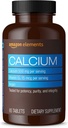 Elementen Calcium plus Vitamine D, Calcium 500mg met D2 600IE, Vegan, 65 Tablets (2 maanden voorraad) (Verpakking kan variëren), Ondersteunt sterke botten en Immune Health