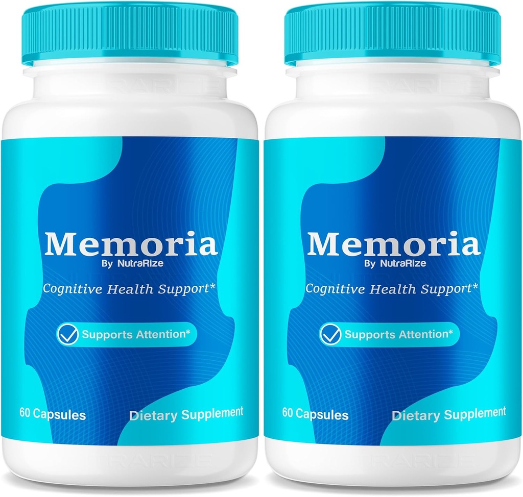 NutraRize (2 Pack) Memoria Capsules, Premium All Natural Supplement ter ondersteuning van gezondheid en welzijn, Officiële Formule om geheugen en focus te verhogen, Capsulas Reviews (120 Capsules)