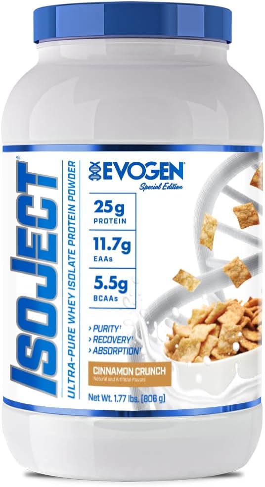 Evogen Isoject - Wei Protein Isolaat Ultra-Pure Wei Proteïne Poeder met Ignitor Enzymen, BCAA's, en EAA's Enhanced Absorptie & Recovery