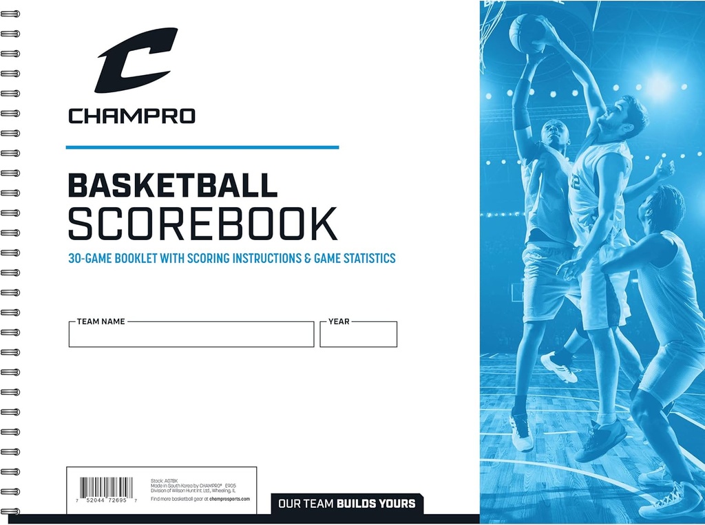 Champro Basketbal Score Book (White)