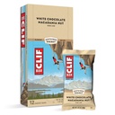 Clif Bars - Energie Bars - White Chocolate Macadamia Nut smaak - Made with Organic Haver - Plant Based Food - Vegetarian - Kosher (2.4 Ounce Proteïne Bars, 12 Tellen) Verpakking mei Vary