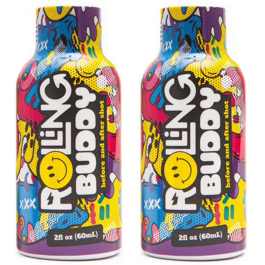 Pre and Post Rave Recovery Shot - Rave Safely, No 5HTP, Jaw Clench Relief, Essential Vitamins for Brain & Body Protection Before and After Rave Antioxidant Shot 2-Pack (1)