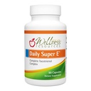 Wellnessbronnen Daily Super E - Tocotrienol Vitamine E Complex: Sojavrije volledig spectrum Vitamine E met Delta, Gamma & Alpha Tocotrienols voor Antioxidant Bescherming, Natuurlijke Bron, Non-GMO (90 Caps)