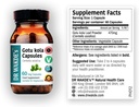 DR WAKDE'S Gotu kola Capsules (Mandukparni, Centella asciatia, 60 Veg Caps, Plant Based Supplement, Ayurvedic Herb, All Natural, Vegan)