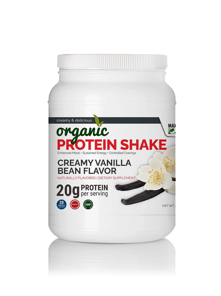 Maximale Slim Biologische Proteïne Shake - Romige Vanille Bean smaak