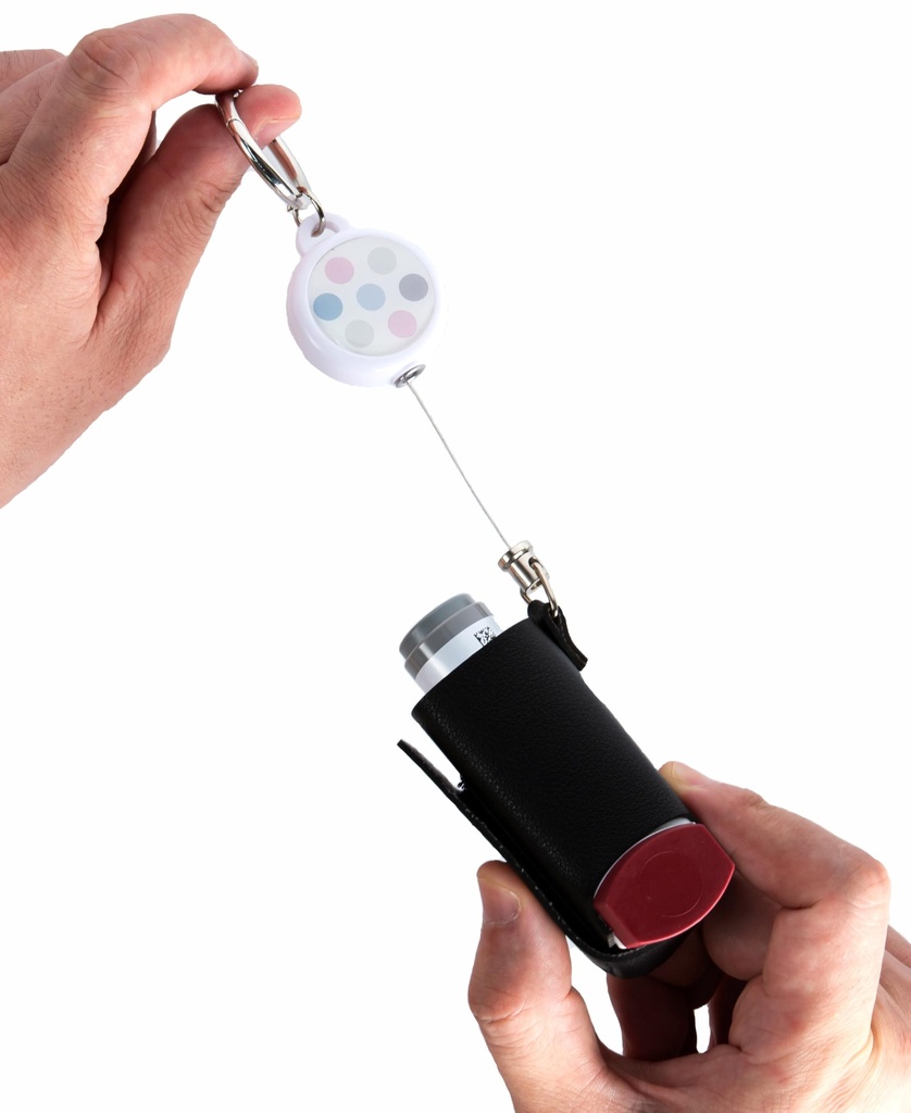 Inhaler Travel Case with Retractable Key Chain,When You're outdoors,Quick Access the Inhalers (No Asthma Inhalers)