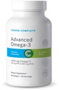 Cooper Complete - Advanced Omega 3 - Fish Oil Supplement, Concentrated EPA + DHA Omega-3 Vetzuren 1400 mg - 60 Softgels per fles. Verpakking van 4