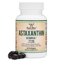 Astaxanthine 12mg Max Strength (Alleen gepatenteerd astaxanthine (Astrareal) met 70+ Human Clinical Trials - 's werelds meest bestudeerde merk) Gegroeid, geoogst en Made in The USA (Astaxantina) door Double Wood