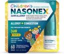 Nasonex Kinderen 24HR Allergie Neusspray, Niet-Drowsy, Geurvrije mist, Allergie Symptomen + Nasale Congestie, Volledige Voorschrift sterkte, 60 Sprays