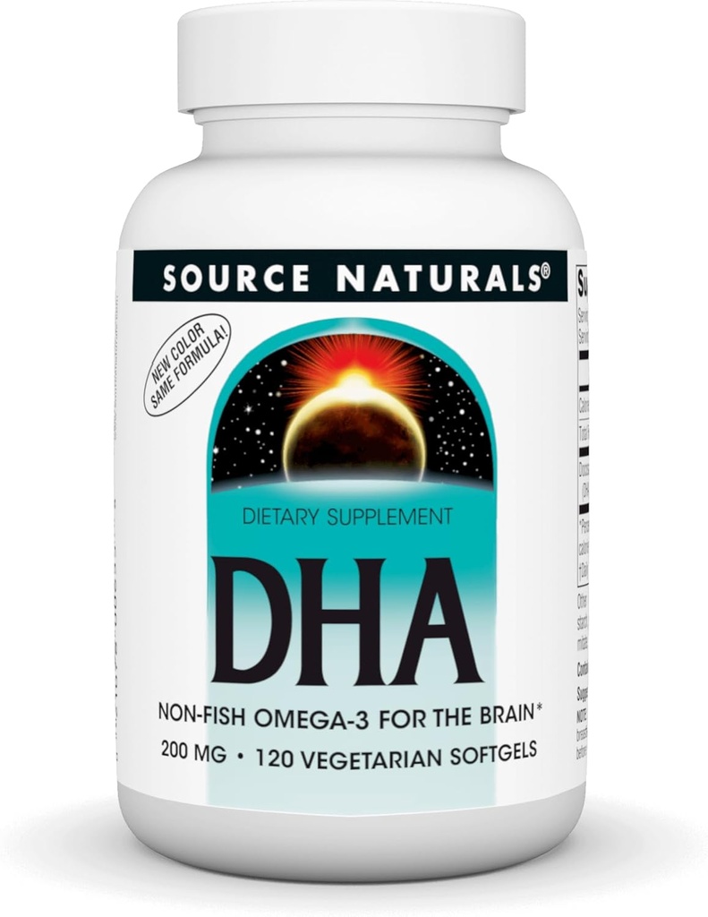 Bron Naturals DHA, Neuromins 200 mg Non-Fish Omega-3 voor The Brain