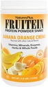 NaturesPlus FRUITEIN Banana Orange Creme Shake - 2.8 lbs - 10 Grams of Plant-Based Protein Per Serving - Supports Energy & Immune System - Vegetarian, Gluten Free & Non-GMO - 37 Servings