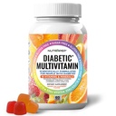 Premium Multivitamine Kauwbare Gummy's voor vrouwen en mannen - Suikervrije & Glutenvrije Supplement Vitaminen - Calcium Magnesium Zink Mangaan Thiamine Biotine...