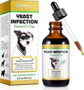 Gistinfectie behandeling voor honden, hond oor infectie behandeling hond gist oor infectie behandeling voor jeukende hond huid verlichting, hond allergie verlichting, hond oor infectie- 2 Fl Oz / 60 ml