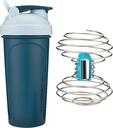 HydraCup Power Shaker w/Weighted Whisk, 28oz - Sneller mengen, minder schudden vereist, Clump-Free Protein Shakes, Shaker Cup (Polypropyleen, Blauw)