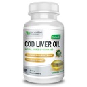 COD Leverolie 300 Softgels Natuurlijke Bron van Omega 3 Vetzuren Triple Strength Best Immune Health, Healthy Bones & Muscle Dietary Supplement