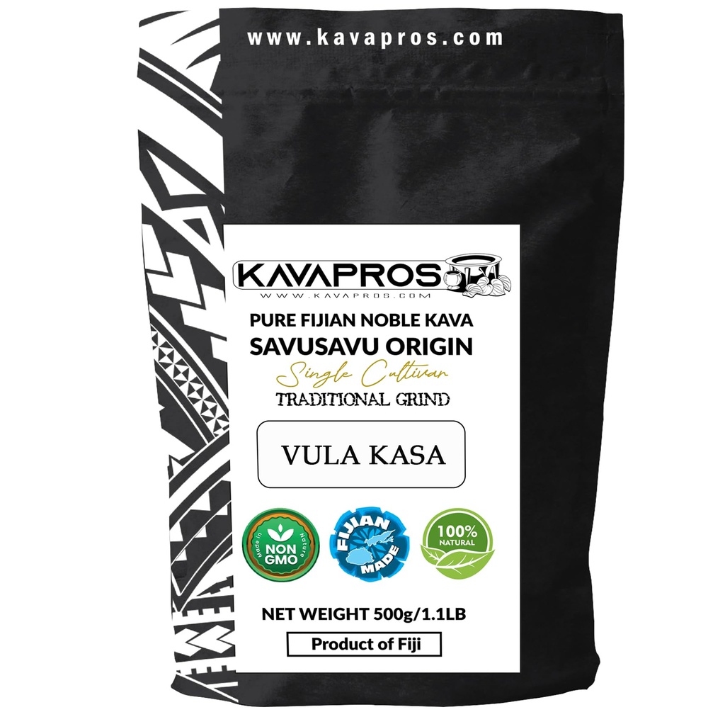 Kava Powder Single Cultivar Vula Kasa Fijian Kava Root Powder High Potency 4yr Matured Pure Biologische Kava-Kava uit Fiji