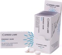 Speed Labs Mint Natural Cafeïne Energie Gum 25mg Cafeïne, Taurine, B Vitaminen per stuk, 48 stuks (6 verpakkingen van 8) Suikervrij, Zero Calorieën, Natuurlijk Gezoet, Glutenvrij
