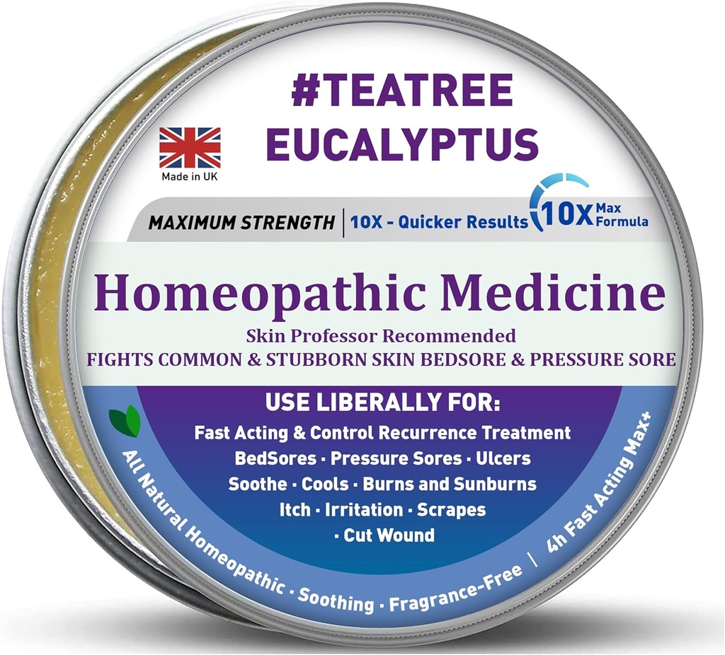 Manuka Honey 5x Versnelde Healing Relief Care Advanced Cream Product, Billen Bed Sores, Druk Sores, Wonden, Ulcers, Snijwonden, Scrapes, Brandt Diep, Dressing Bevat Granulaat, Niet irriterend vet