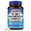 Vitalibre 10 in 1 Magnesium Complex, 420mg Elemental Magnesium 120 Capsules