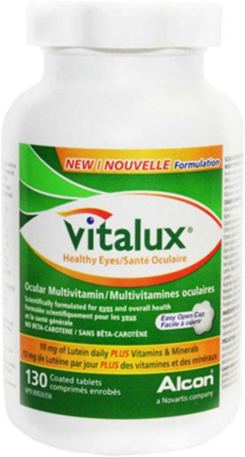 Vitalux gezonde ogen oculaire multivitamine met 5 mg luteïne, 130 tabletten