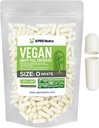 XPRS Nutra Maat 0 Lege capsules - 100 Graaf Lege Vegan Capsules - Vegetarische pillen - DIY plantaardige capsule vullen - Veggie pilscaps voor Do-It-Yourself Supplements (White)