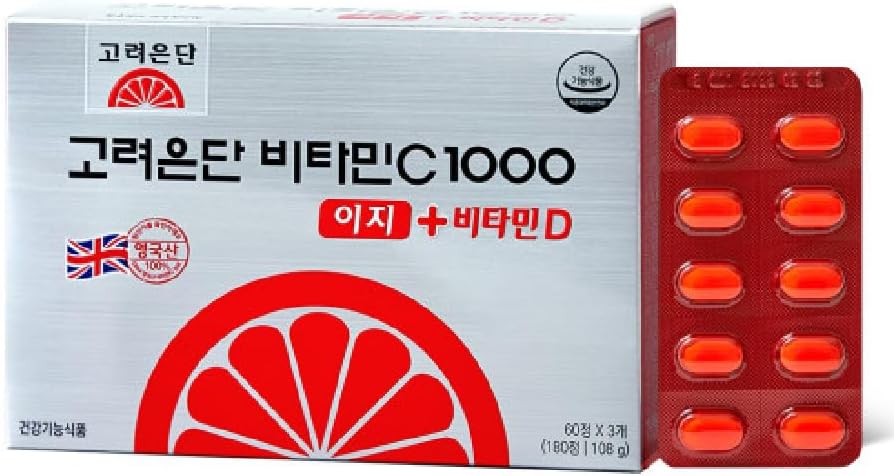 KULOSORY Korea Eundan Vitamine C 1000mg + Vitamine D 600mg Premium Individueel verpakt 180 tabletten