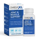 OmegaXL Joint Support Supplement - Natuurlijke spierondersteuning, Green Lipped Mussel Oil, Zachte Gel pillen, Drug-vrij, 120 Tellen