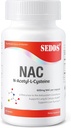 Supplementen, N-Acetyl Cysteine (NAC) 600mg, 100 Veg Capsules - Non-GMO, Glutenvrij
