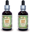 Xian Mao, Curculigo (Curculigo Orchioides) Glyceriet, biologisch gedroogd wortelpoeder Alcoholvrij vloeibaar extract (Grote naam: HerbalTerra, trots Made in USA) 2x2 fl.oz (2x60 ml)